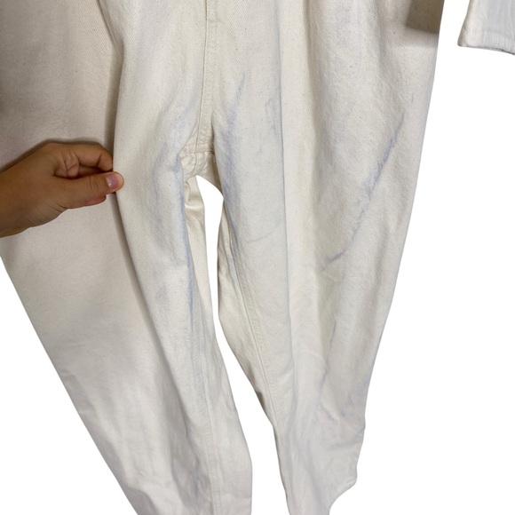 AGOLDE Tatum Denim Jumpsuit Cream - Picture 10 of 14
